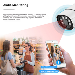 2MP 4CH PoE ngoài trời an ninh IP Camera Kit 4-channel CCTV mạng video giám sát máy ảnh - Product Image 3