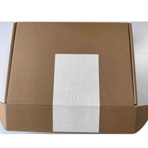 Boîte d'emballage personnalisée avec logo 3D imprimé, autocollants de scellage, boîte d'expédition privée, merci de soutenir ma petite entreprise, autocollant en relief - Product Image 1