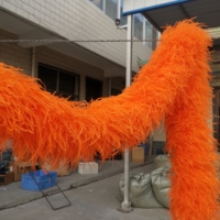 Grand boa en plumes d'autruche naturelles, 20 plis, moelleux, pour défilés de mode, spectacles de danse, décoration de maison de luxe, couleurs personnalisables