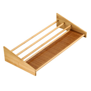 Support à tasses en bambou avec support, style chinois traditionnel, égouttoir de cuisine multifonctionnel pour le rangement des tasses à thé - Product Image 5