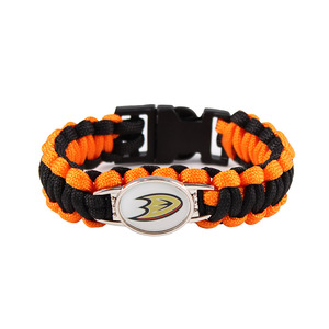 Großhandel Individuelles Design Privates Logo NHL Eishockeyteam Paracord Überlebensarmband Siebenstrang-Geflochtenes NHL Paracord Armband - Product Image 4