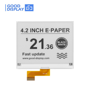 GDEM042T31 Módulo de pantalla de papel electrónico de 4,2 pulgadas de ultra bajo consumo, resolución de 400 × 300, pantalla de tinta electrónica SPI de actualización parcial rápida de 0,3 s - Product Image 1