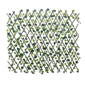 야외 나무 울타리 패널 인공 식물 개폐식 시뮬레이션 녹색 울타리 안뜰 홈 발코니 장식 벽을 나뭇잎