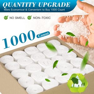 ถุงขยะขนาดเล็ก 2-4 แกลลอน 1000 ใบ สีขาว ถุงพลาสติกสำหรับใส่ขยะในห้องน้ำและห้องส้วม - Product Image 4