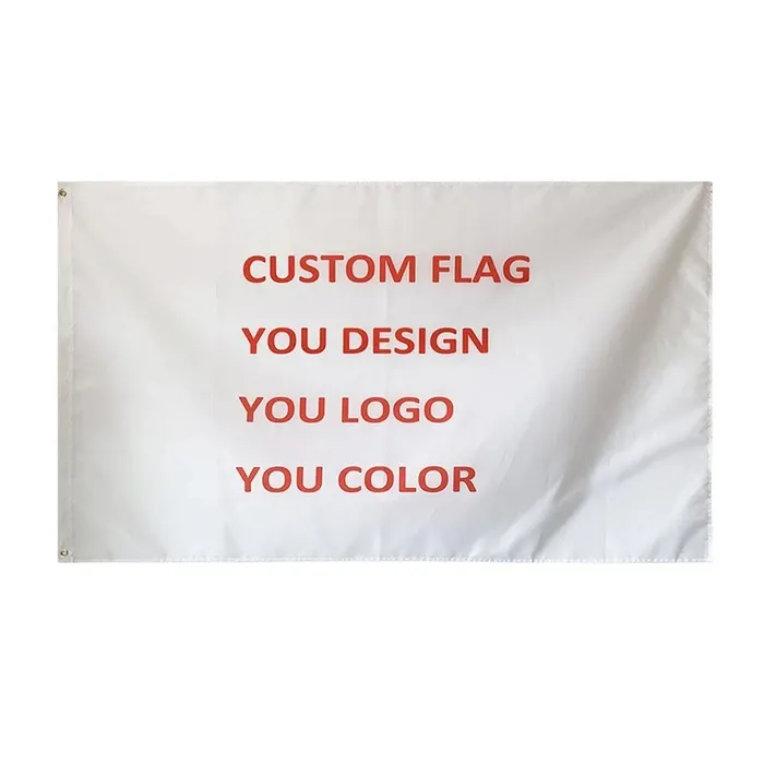 Bandera de poliéster 100% para campaña a todo color, decoración colgante, impresión Digital, logotipo, equipo de fútbol, deportes, bandera personalizada