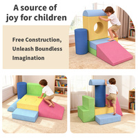 Weiche Schwamm-Kletterblöcke für Kinder, Indoor-Aktivitäts-Spielset, Pädagogisches Montessori-Sensorikspielzeug, Sichere Schaum-Krabbel- und Rutschblöcke
