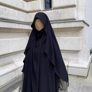 Shiut ผ้าฮิญาบสำหรับสตรีมุสลิมแบบสุภาพเรียบร้อยผูกด้านหลังสำหรับ jilbab ระบายอากาศ jilab himar JAZZ ยาว - Product Image 3