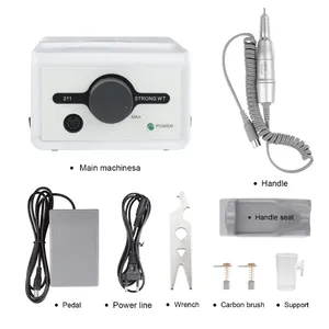Machine à manucure professionnelle Strong 211 65W, perceuse à ongles et outil de pédicure avec pièce à main 35000 tr/min, fraise 120II, équipement de lime à ongles - Product Image 3