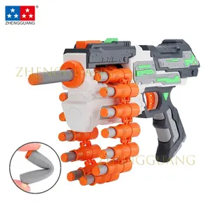 Zhengguang 2024 신상품 14 총알 체인 에바 총알 거품 장난감 Airsoft 부드러운 공기 무기 부드러운 총알 총