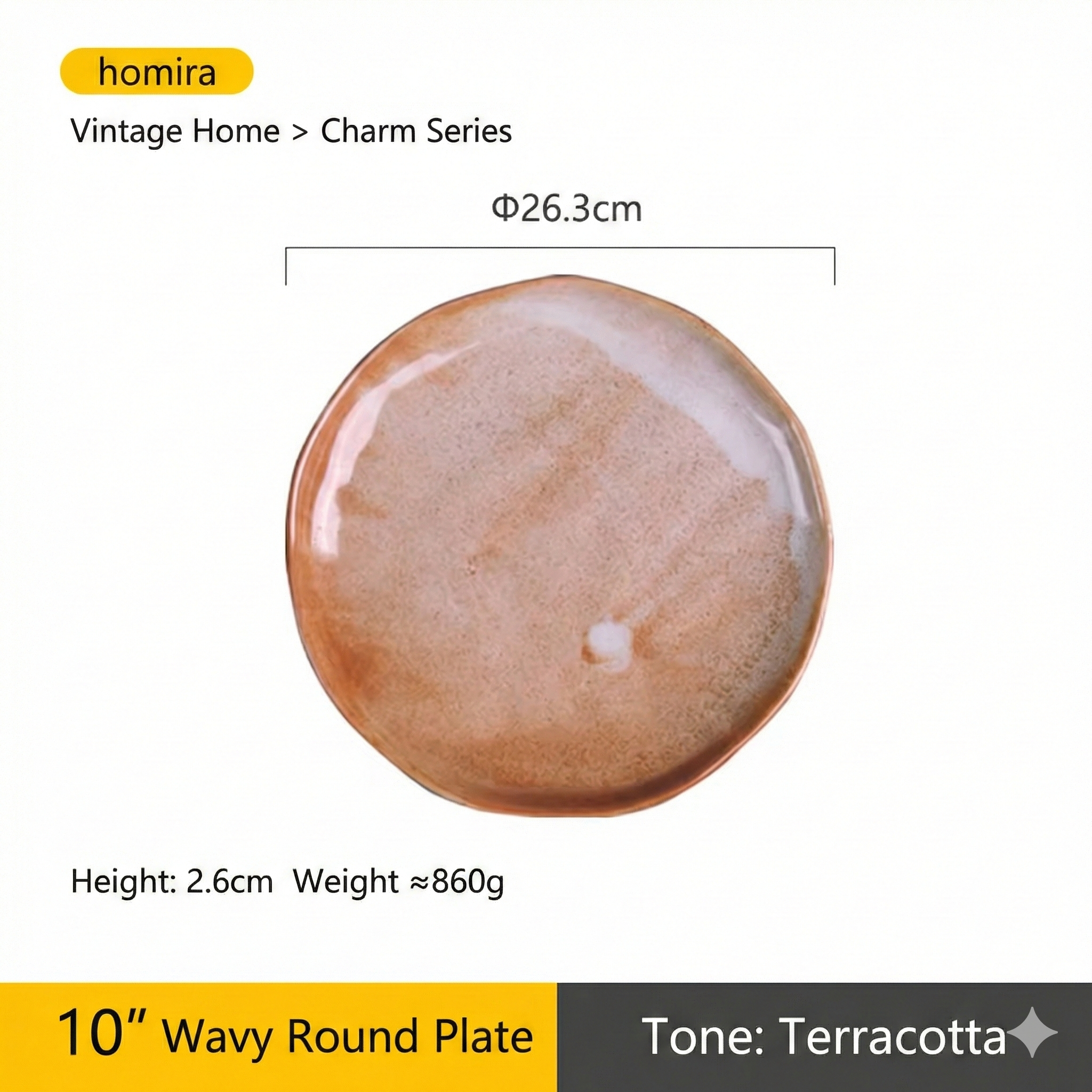 10 wavy edge disc-plain mud