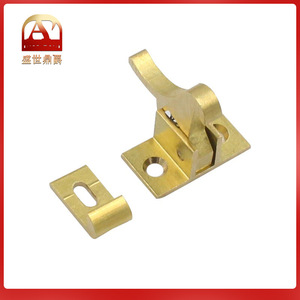 Chinese Style Brass Bird Latch Door Window Security Bolt Gold Polished Automatic Lock Type A <b>Pin</b> - Product Image 5