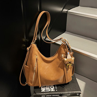 Sacs fourre-tout grande capacité pour femmes, hiver 2025, nouvelle texture avancée, style occidental, sac à dos à bandoulière