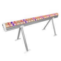 Barre de culture LED 120W à spectre complet en forme de V, double face, sous-canopée, étanche IP66, dimmable avec 930 Umol/m2/s PPFD