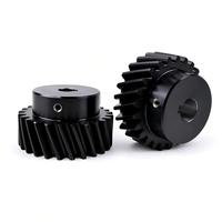 OEM CNC Machining Steel Helical Pinion Gear dengan Keyway M1 M1.5 M2 M2.5 M3