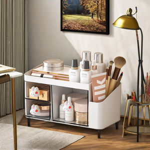 Organizador de Escritorio Multifuncional Proins de 3 Cajones, Caja de Almacenamiento Rectangular de Plástico para Artículos Diversos, Hogar y Oficina - Product Image 2