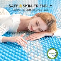 Surmatelas en mousse orthopédique de qualité supérieure en Chine, confortable, fin, pas cher, en gel souple, en mousse à mémoire de forme pour lit, hôtel, usage domestique