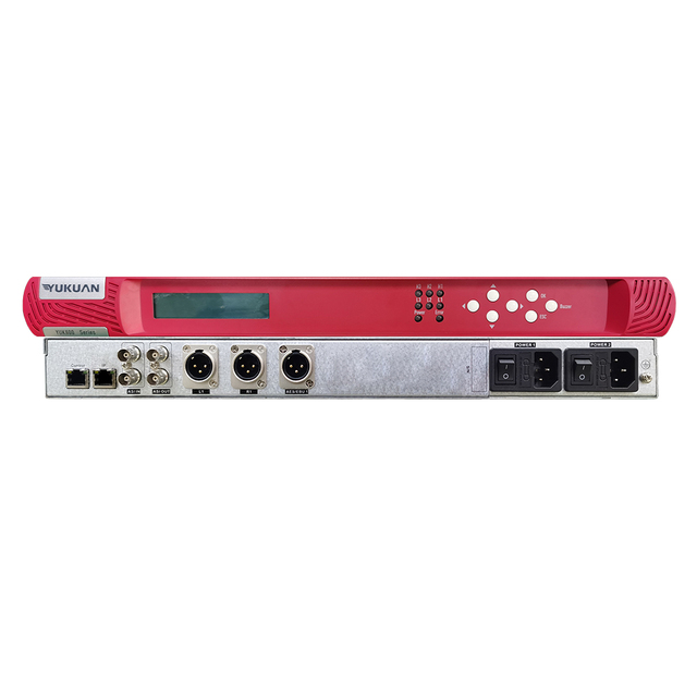Yukuan Radio Studio Equipment Broadcasting Station Satellite Radio IP Audio Decoder ASI In/Out AAC/MPEG-1 Encoding Redundant