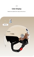 Casques de moto avec éclairage LED Bluetooth pour la sécurité nocturne, les trajets quotidiens, les livreurs, les hommes et les femmes