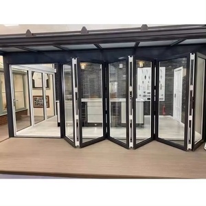 Best Seller Nice <strong>View</strong> Glass Bi-Fold <strong>Doors</strong> Aluminum Balcony <strong>Door</strong> Heavy Duty Exterior Accordion <strong>Doors</strong> - Product Image 5