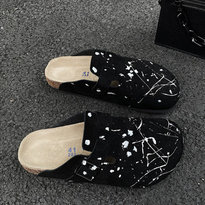 Birkenstocks Custom Tock Clogs para hombres mujeres verano al aire libre gamuza cuero Tpu suela playa Slider Sandalias cómodas zapatillas - Product Image 5