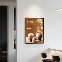 Pantalla Publicitaria Interior de 49 Pulgadas y 4K, Letrero LCD para Mostrador, Restaurante, Comida Rápida, Menú LCD Colgante