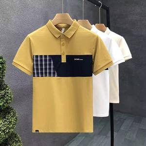 Polo brodé avec impression personnalisée pour homme, uniforme long et court en tissu foncé avec boutons <span class=keywords><strong>Boulevard</strong></span> - Product Image 3