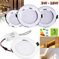 Plafonnier encastré LED dimmable 3W 5W 7W 9W 12W 18W