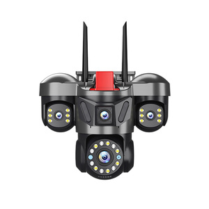 12MPホープウェイ3レンズ3スクリーン監視カメラWIFIワイヤレスホーム6MP 3K UHD 4G屋外IP66ネットワークモニターptzカメラ - Product Image 1