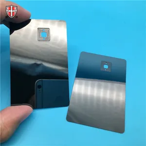 Fogli di carte di credito in ceramica di zirconia nera lucida a specchio resistente