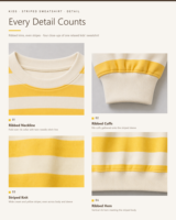 Sweat-shirt rayé surdimensionné personnalisé pour tout-petits, pull en coton à col rond et manches longues pour bébés garçons et filles, tendance mode
