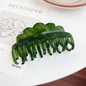 Pince à cheveux unisexe en acétate haut de gamme <span class=keywords><strong>Yane</strong></span>, design géométrique, élégante et polyvalente, pince à cheveux en forme de griffe de requin pour un usage quotidien - Product Image 3