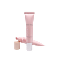 Couvercle vide en plastique transparent rose, emballage cosmétique, Tube de brillant à lèvres à pression douce, Tube en plastique cosmétique