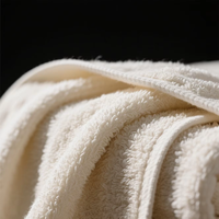 Juego de Toallas de Algodón Puro de Lujo, Tejido Suave y Absorbente de Secado Rápido, con Patrón de Damasco, para Baño, Hotel, Bordado Jacquard, Orgánico