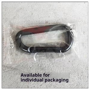 Grosir 6cm 2.3 inci datar d-ring kustom terukir aluminium kapasitas besar ringan gantungan kunci Hook Carabiner luar ruangan Hiking - Product Image 3