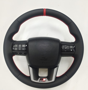 원래 디자인 하이 퀄리티 D-자형 블랙 스포츠 스티어링 휠 모든 자동차 <span class=keywords><strong>Hilux</strong></span> 비고 LC 71 72 73 74 75 76 77 에 사용 - Product Image 6