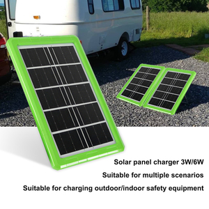 Aipin 00003 ngoài trời ổn định 5V 3W 6W 10W đa USB giao diện bảng điều khiển năng lượng mặt trời sạc ABS cơ thể điện thoại di động sạc năng lượng mặt trời điều chỉnh - Product Image 4