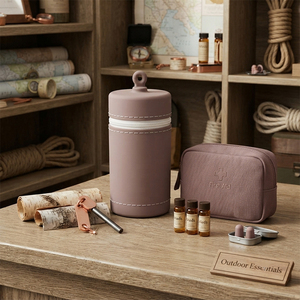 Pochette de maquillage portable isotherme personnalisée pour l'été, avec fermeture éclair et breloque en silicone, pour rouges à lèvres et tubes - Product Image 5