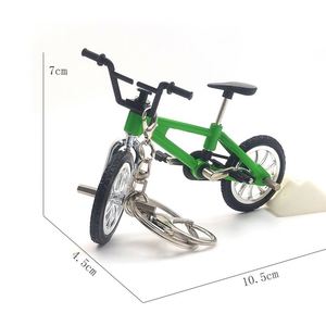 Wholesale <b>Cheap</b> Alloy Bicycle Keychain Cartoon Mini Model Finger Bike <b>Backpack</b> Pendant Souvenir Gift - Product Image 4