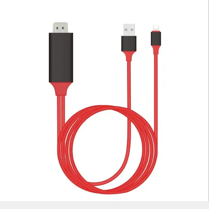 USB al Cavo di HDMI 2 in 1 adattatore 8pin Illuminazione a HDMI Video Adattatore AV Digitale per il iPhone 11 e iPad Pro e più