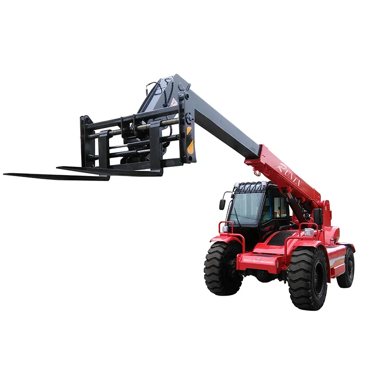 3,5 Ton Forklift 12 Ton dengan Teleskopik Boom Derek Loader Teleskopik Handler Telehandler dengan CE