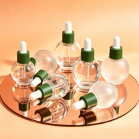 Kobaltblaue Glasflasche mit Pipette, Individuelle Farbe, 20ml 30ml 50ml für Ätherische Öle, Serum, Schönheitsöl