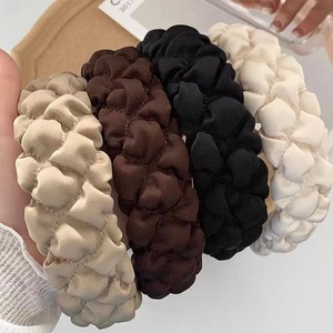 Nouveau Bandeau <span class=keywords><strong>Femme</strong></span> 2024 Tendance Internet, Noir, Antidérapant, Fait Main, à Effet Bulle, pour <span class=keywords><strong>Coiffure</strong></span> Haute et Lavage du <span class=keywords><strong>Visage</strong></span> - Product Image 4