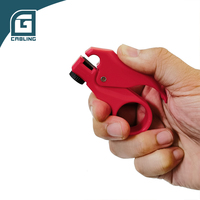 Alat Pengupas Kabel Gcabling Desain Baru Warna Merah untuk Cat5e Cat6 Cat8, Nyaman Digunakan Satu Tangan dengan Bantuan Pegas