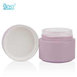 Lusso 100g 100ml barattolo di vetro viola opaco cosmetico 5g 10g 20g 30g 50g 200g 250g barattolo di crema di vetro <span class=keywords><strong>lavanda</strong></span> personalizzato con coperchio colorato - Product Image 4