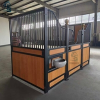 Box de chevaletage portable haut de gamme en bambou, durable, de style européen, pour l'équitation en extérieur