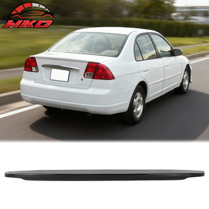 Convient pour Honda Civic Sedan 2001-2005, style OE, becquet de coffre noir brillant - Product Image 1