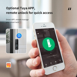 Kunci Pintu Digital Luar Ruangan Rim Gate Smart <span class=keywords><strong>Lock</strong></span> Tuya Wifi App Tahan Air Tanpa Kunci Pengenal Wajah Sidik Jari Kata Sandi Kartu - Product Image 6