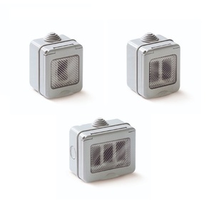 Outdoor Three-Seater <b>Wall</b>-<b>Mounted</b> Aluminium Mailbox Letter <b>Box</b> for Apartment <b>Post</b> and Parcel Delivery Steel Standing Style - Product Image 1