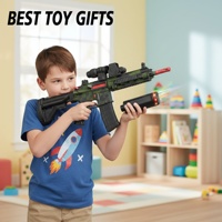 KK NOUVEAU Pistolet à billes de gel M416 de 91 cm, automatique et manuel, double mode, tir longue portée, jouet en plastique pour garçons et enfants