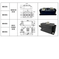Diode anti-recul photovoltaïque MD26A à 500A 100A 1600V Diode 40A 55A 70A 90A 200A 300A 400A 500A 160A 130A 110A 250A MD90A-16